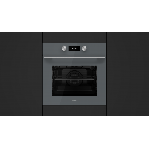 Teka HLB8400PST Einbau-Backofen mit Pyrolyse-Selbstreinigungssystem und Heißluft, 60cm, Stone grey