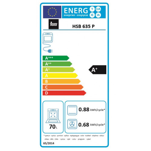 Teka HSB635P Einbau-Backofen mit Pyrolyse-Selbstreinigungssystem und Umluft, 60 cm